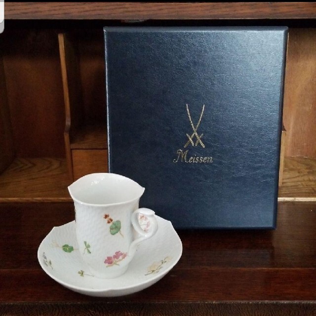 取扱 店 銀座 Meissen 未使用 マイセン そよ風 マグカップ ソーサー1客の 大量入荷 Mavfoundation Org