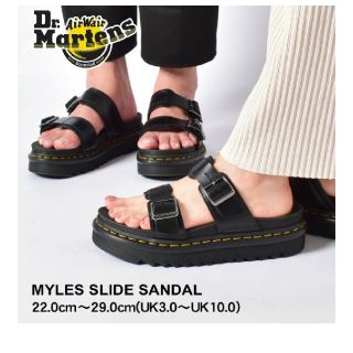 ドクターマーチン(Dr.Martens)のDR.MARTENS ドクターマーチンサンダル 厚底レザー マイルス　26cm (サンダル)