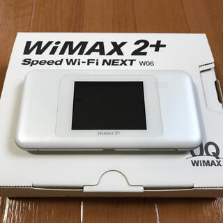 ファーウェイ(HUAWEI)のモバイルルーター　WiMAX 2+ Speed Wi-Fi NEXT W06(PC周辺機器)