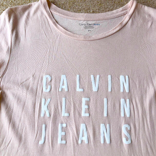 カルバンクライン(Calvin Klein)のカルバンクライン　Lサイズ　丈長レディース Tシャツ(Tシャツ(半袖/袖なし))