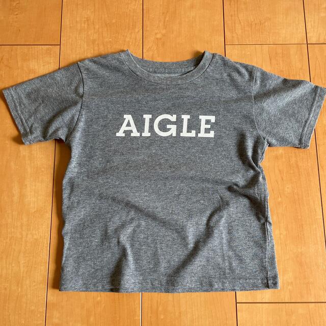 AIGLE(エーグル)のAIGLE エーグル　キッズ　Tシャツ　グレー　120 キッズ/ベビー/マタニティのキッズ服女の子用(90cm~)(Tシャツ/カットソー)の商品写真