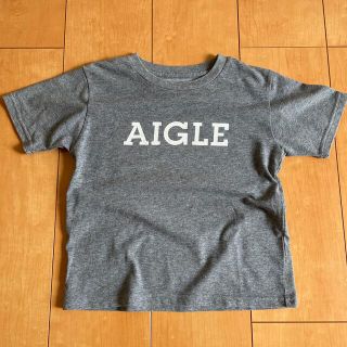 エーグル(AIGLE)のAIGLE エーグル　キッズ　Tシャツ　グレー　120(Tシャツ/カットソー)