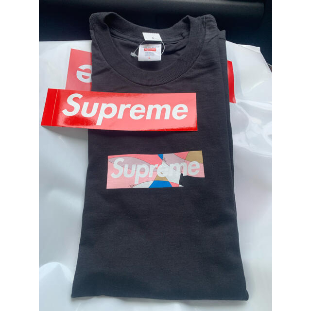 Tシャツ/カットソー(半袖/袖なし)Supreme Emilio Pucci Box Logo Tee L 即日発送