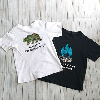 ジーユー(GU)の【GU】セット価格 男の子 スパンコール 半袖Tシャツ 130(Tシャツ/カットソー)