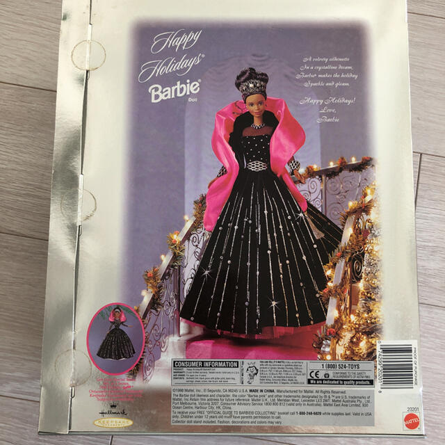 1998年バービー黒人ハッピーホリデーBarbie限定ブラック ドレス 1998年バービー黒人ハッピーホリデーBarbie限定ブラック ドレス