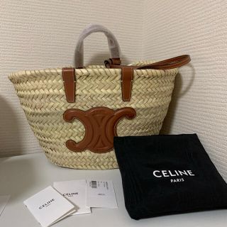 セリーヌ(celine)のCELINE セリーヌ ティーン トリオンフ トートバッグ かごバッグ ラフィア(かごバッグ/ストローバッグ)