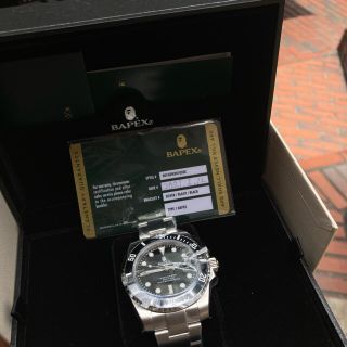 アベイシングエイプ(A BATHING APE)のBAPEX® TYPE1 BLACK エイプ　時計　ベイペックス(腕時計(アナログ))