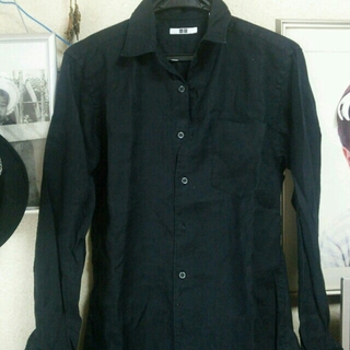 ユニクロ(UNIQLO)のUNIQLO YシャツS 黒(ポロシャツ)