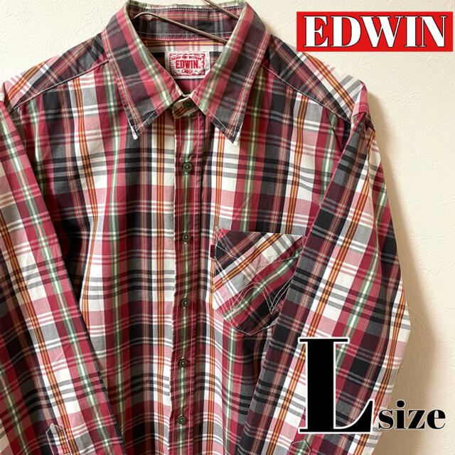 EDWIN(エドウィン)の【送料無料】EDWIN 薄手チェックシャツ メンズのトップス(Tシャツ/カットソー(七分/長袖))の商品写真