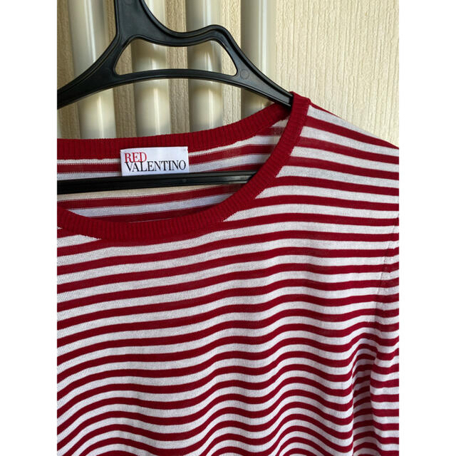 RED VALENTINO(レッドヴァレンティノ)の今だけ価格❗️レッドバレンティノ♡ボーダーTシャツ レディースのトップス(Tシャツ(半袖/袖なし))の商品写真