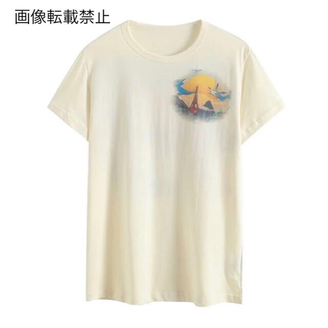 ZARA(ザラ)の💠6月新作🦋4516◆リゾート サーフ プリント 半袖 Tシャツ レディースのトップス(Tシャツ(半袖/袖なし))の商品写真