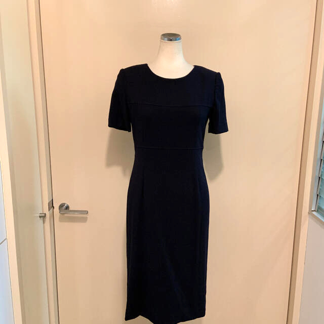 美品2回のみ着用ユキトリイ(YUKI TORII)お受験定番濃紺ワンピース