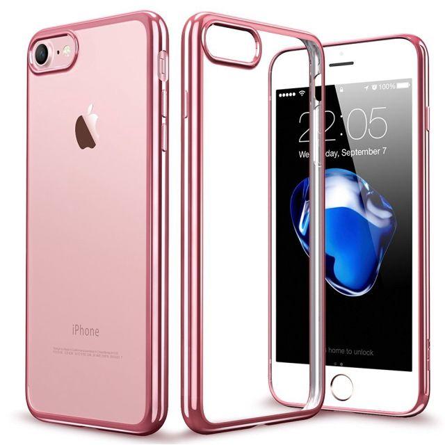 Apple Iphone7 ケース カバー Tpu 透明 メッキ ローズゴールドの通販 By 卸屋キング S Shop アップルならラクマ