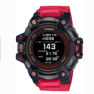 ジーショック(G-SHOCK)のG-SHOCK G-SQUAD GBD-H1000-4A1JR スケルトンレッド(腕時計(デジタル))