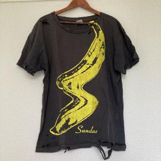 アールエヌエー(RNA)のRNA アールエヌエー　ダメージ加工ビッグTシャツ　アンディウォーホール　バナナ(Tシャツ(半袖/袖なし))