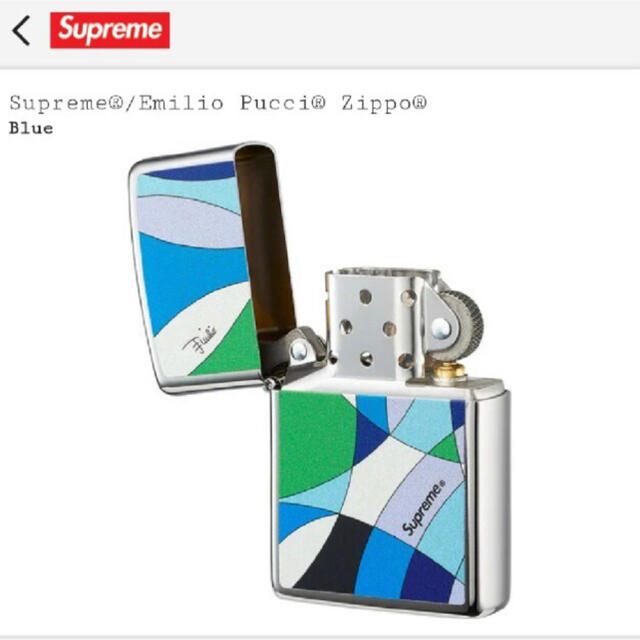 Supreme　Emilio Pucci　Zippo blue ジッポ　新品