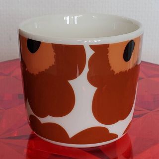 マリメッコ(marimekko)のmarimekko　ラテマグ　ブラウン(グラス/カップ)