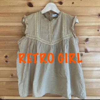 レトロガール(RETRO GIRL)の夏物最終お値下げしました！！レトロガール　レースシャツカットソー　ノースリーブ(カットソー(半袖/袖なし))