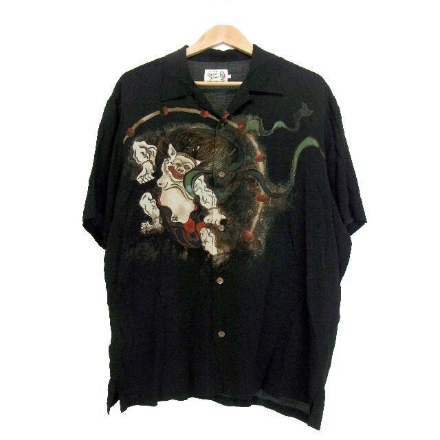 ヒステリックグラマーHYSTERIC GLAMOUR□風神雷神レーヨンシャツ ヒステリックグラマーHYSTERIC GLAMOUR□風神雷神レーヨンシャツ