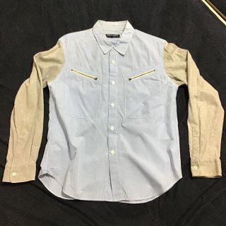 コムデギャルソンオムプリュス(COMME des GARCONS HOMME PLUS)のコムデギャルソンオム　スエット切替シャツ　SS(シャツ)