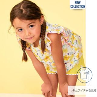 プチバトー(PETIT BATEAU)のmt 様専用☆プチバトー☆プリント半袖ブラウス　4才サイズ(ブラウス)