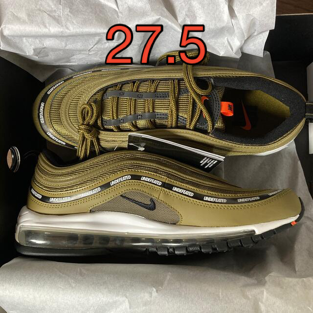 スニーカー27.5 Nike AIR MAX 97 undefeated オリーブ　カーキ