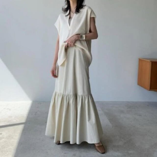 スカートVOLUME TIERED MAXI SKIRT