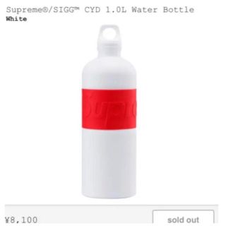 新品 Supreme SIGG CYD 1 Water Bottle WHITE