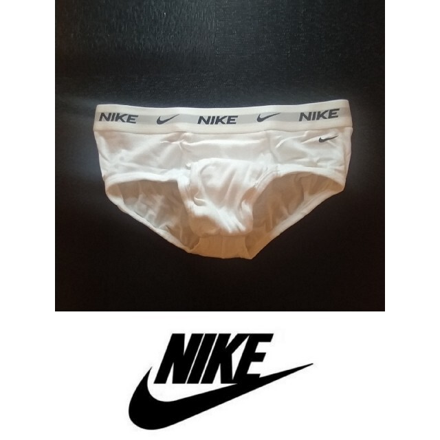 NIKE - NIKE コットンブリーフ 前開き ホワイト 海外M(日本人Lサイズ