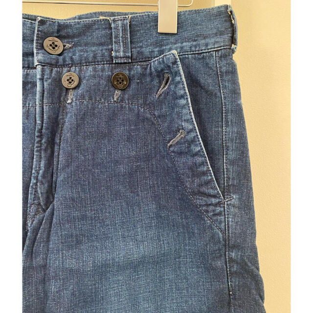 BLUE BLUE(ブルーブルー)のBLUEBLUE【ブルーブルー】デニムショートパンツ メンズのパンツ(ショートパンツ)の商品写真