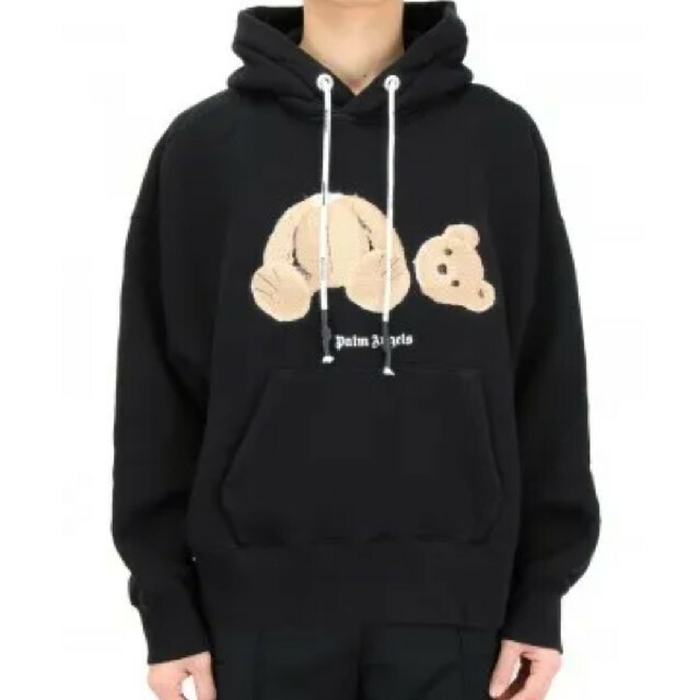 PALM ANGELS BEAR HOODY BLACK M パームエンジェルス