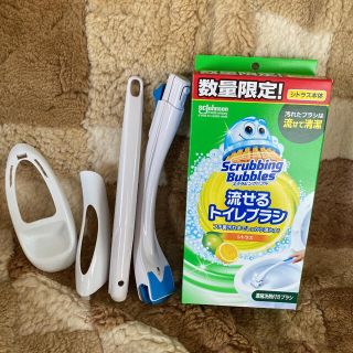 ジョンソン(Johnson's)の2セット　スクラビングバブル　流せるトイレブラシ　本体のみ(日用品/生活雑貨)