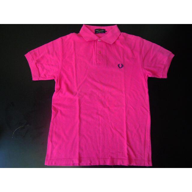 FRED PERRY(フレッドペリー)の33c FRED PERRY フレッドペリー鹿の子ポロシャツ/M　ピンク色 メンズのトップス(Tシャツ/カットソー(半袖/袖なし))の商品写真