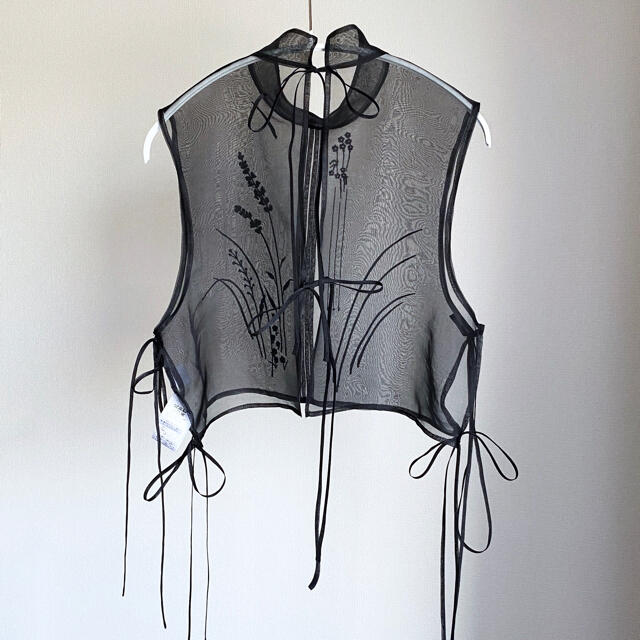 ✴︎新品✴︎21SSmame Floral Jacquard Sheer Vest