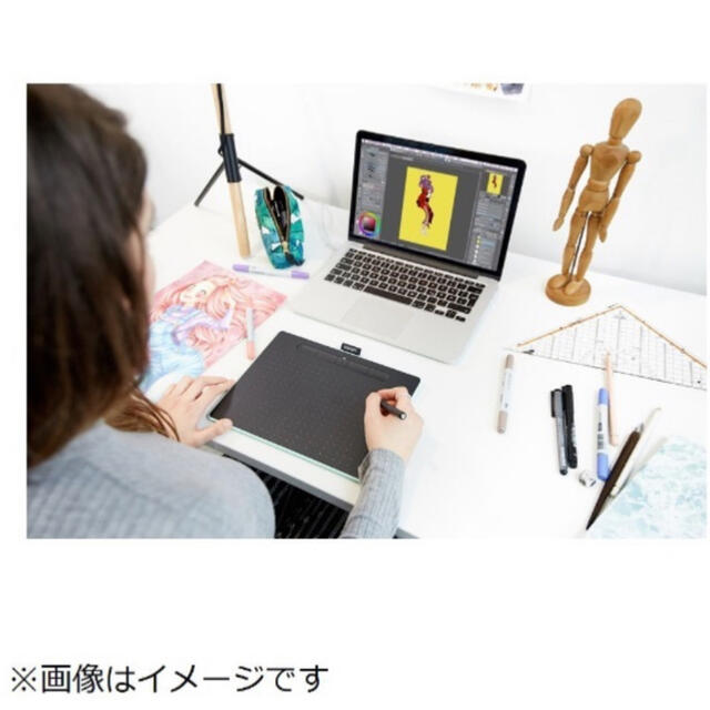 Wacom(ワコム)のWACOM Intuos Small ピスタチオグリーン CTL-6100WL スマホ/家電/カメラのPC/タブレット(タブレット)の商品写真