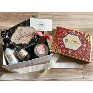 サボン(SABON)のハル様♡SABON♡ボディケアギフトセット♡グリーンローズ 未使用美品(ボディスクラブ)