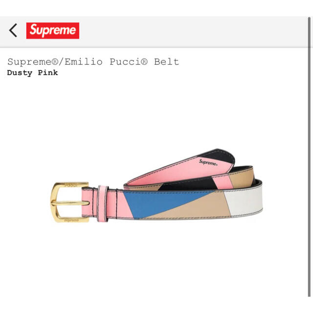 【信頼】 - Supreme Supreme®/Emilio S/M ベルト Belt Pucci® ベルト