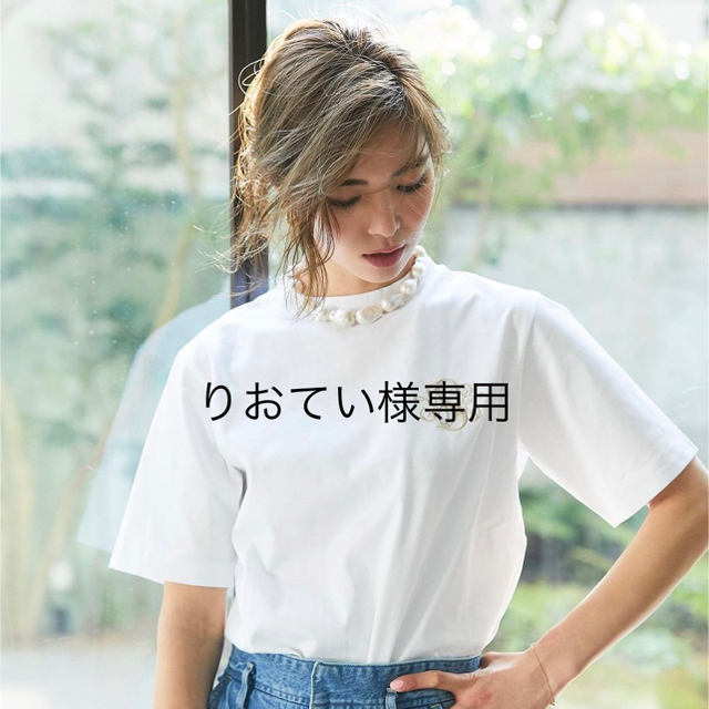 Drawer(ドゥロワー)の【新品】Seventen by Miho Kawahito SVT刺繍Tシャツ レディースのトップス(Tシャツ(半袖/袖なし))の商品写真