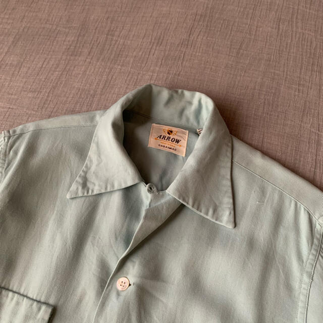 50s arrow レーヨンギャバ 開襟シャツ | gulatilaw.com