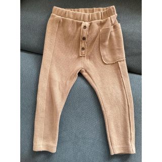 ザラキッズ(ZARA KIDS)のZARA 裏起毛テーパードパンツ　3／4歳　104cm(パンツ/スパッツ)