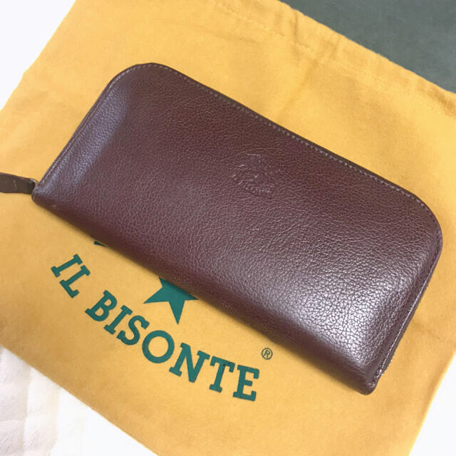 IL BISONTE(イルビゾンテ)のIL BISONTE ラウンドジップレザーウォレット メンズのファッション小物(長財布)の商品写真