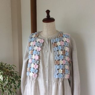 ネストローブ(nest Robe)のお花のベスト ハンドメイド 受注製作(ベスト/ジレ)