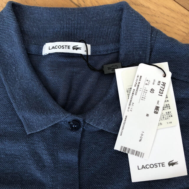 LACOSTE(ラコステ)のラコステレディース麻シャツ新品タグ付き レディースのトップス(ポロシャツ)の商品写真
