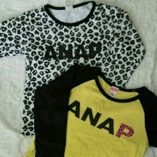 アナップキッズ(ANAP Kids)の  アナップ３点♪ ロングTシャツ ＆ロゴパーカー(Tシャツ/カットソー)