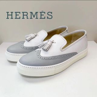 エルメス(Hermes)の☆美品 エルメス HERMES ウイングチップ タッセル スリッポン シューズ(スニーカー)