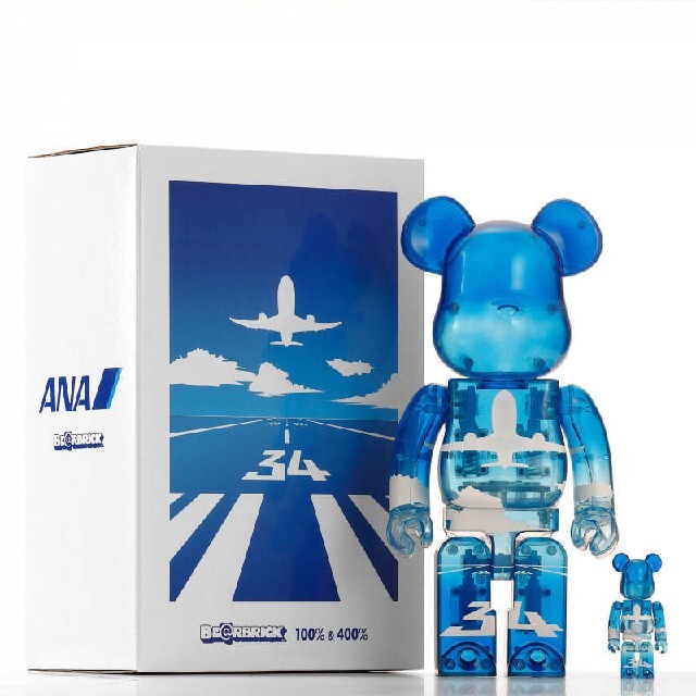 エンタメ/ホビー即納 BE@RBRICK for ANA ブルースカイ 100% & 400%