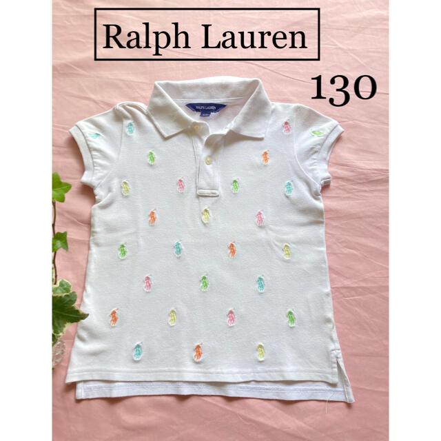 Ralph Lauren(ラルフローレン)のラルフローレン　ポロシャツ　夏　半袖　トップス　カットソー　Tシャツ 130 キッズ/ベビー/マタニティのキッズ服女の子用(90cm~)(Tシャツ/カットソー)の商品写真
