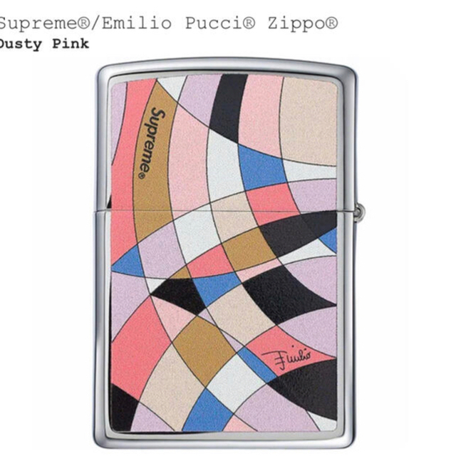 完全未開封　Supreme Emilio Pucci Zippo ピンク