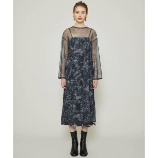 アメリヴィンテージ(Ameri VINTAGE)のAmeri アメリ　BENNETT LAYERED DRESS ワンピースドレス(ロングワンピース/マキシワンピース)