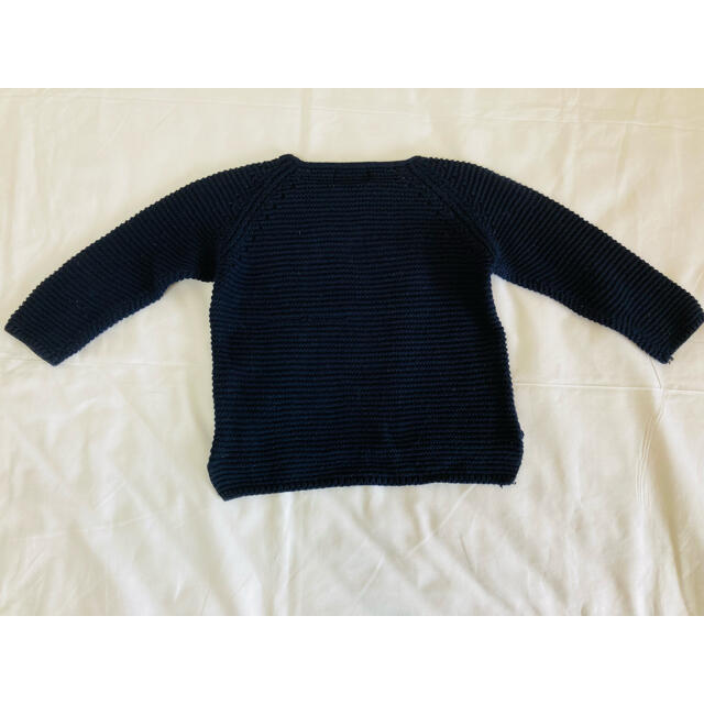 ZARA(ザラ)のzara 紺色ニット(110cm) キッズ/ベビー/マタニティのキッズ服女の子用(90cm~)(ニット)の商品写真